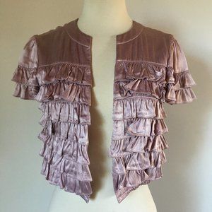 Nanette Lepore ruffle cropped top
